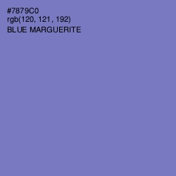 #7879C0 - Blue Marguerite Color Image